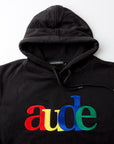 Aude Multicolour Women Black Hoodie