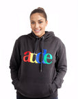 Aude Multicolour Women Black Hoodie